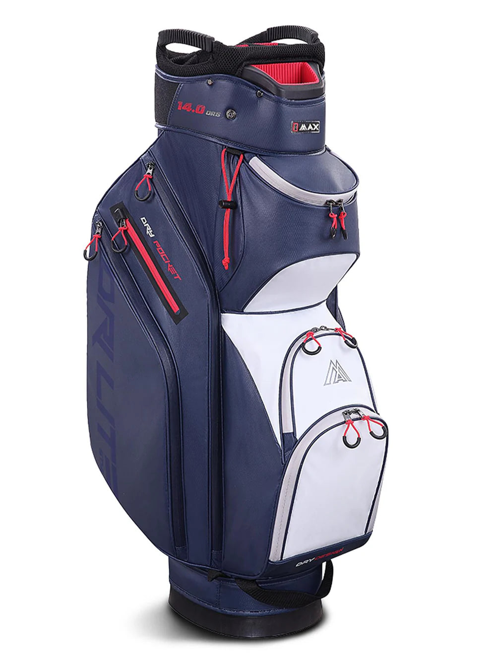 Big Max Dri Lite Style Golf Cart Bag - Navy / White / Red