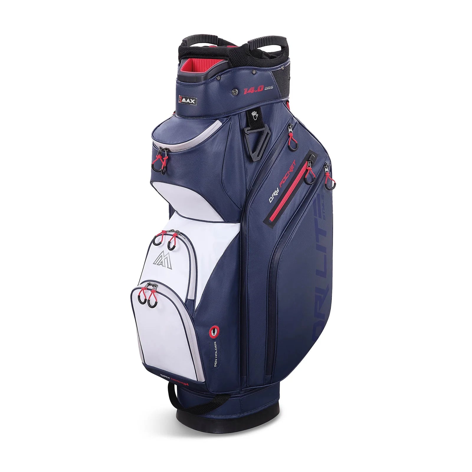 Big Max Dri Lite Style Golf Cart Bag - Navy / White / Red