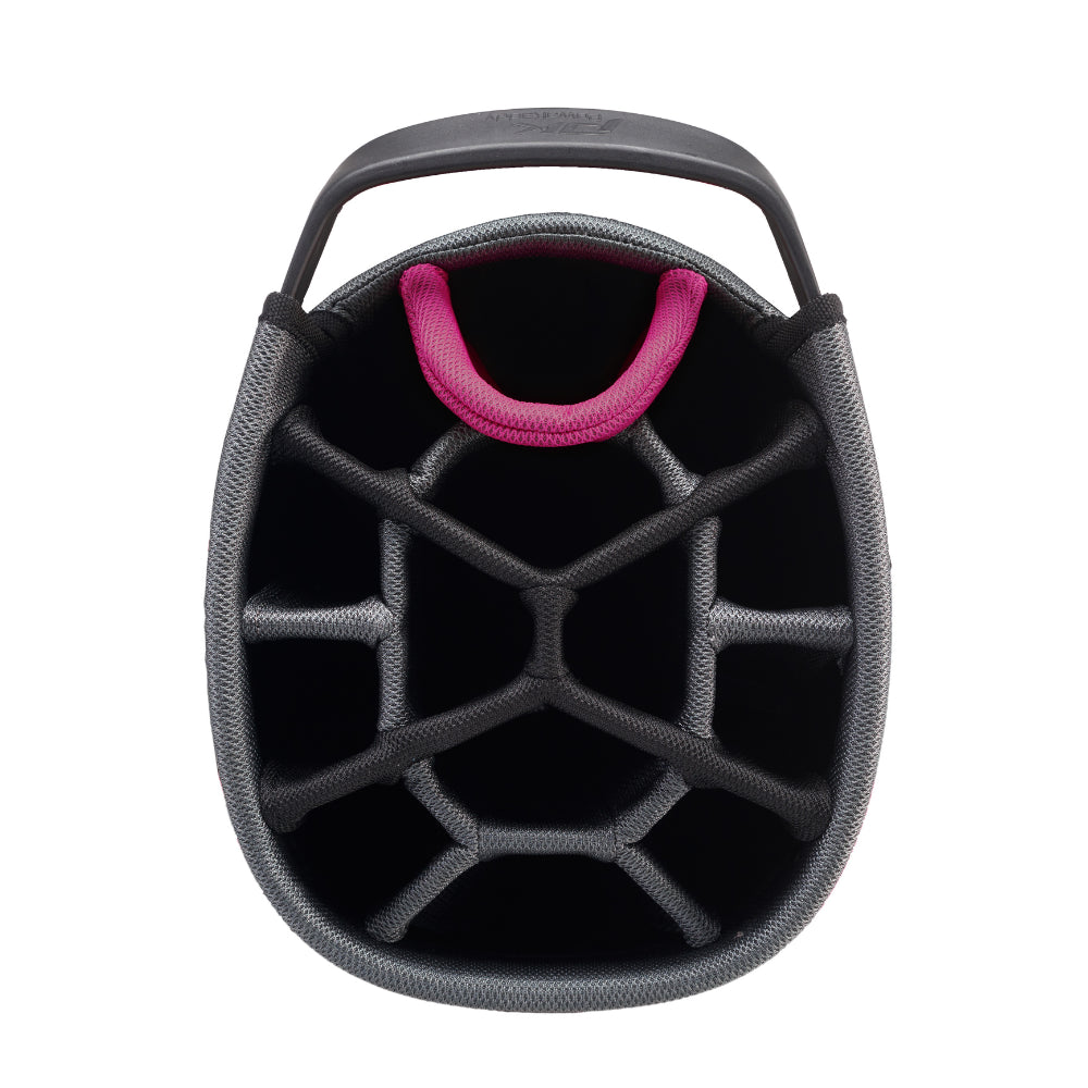 Powakaddy 2024 Dri Tech Cart Bag - Black / Gun Metal / Pink