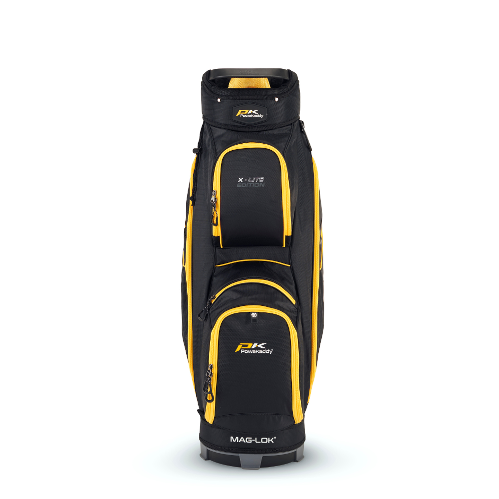 Powakaddy 2024 X-Lite Cart Bag - Black / Yellow