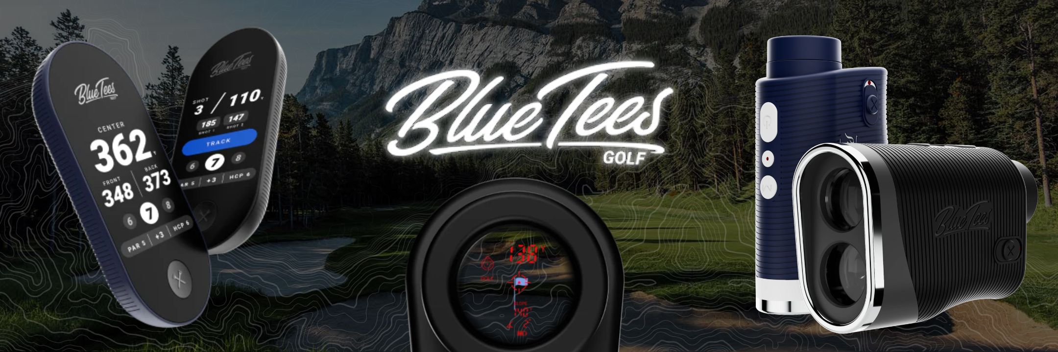 Blue Tee Rangefinders & GPS Banner