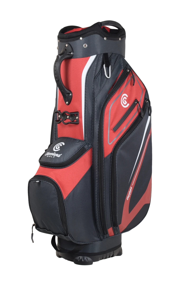 Cleveland Friday 3 Cart Bag - Red/Charcoal - Cleveland