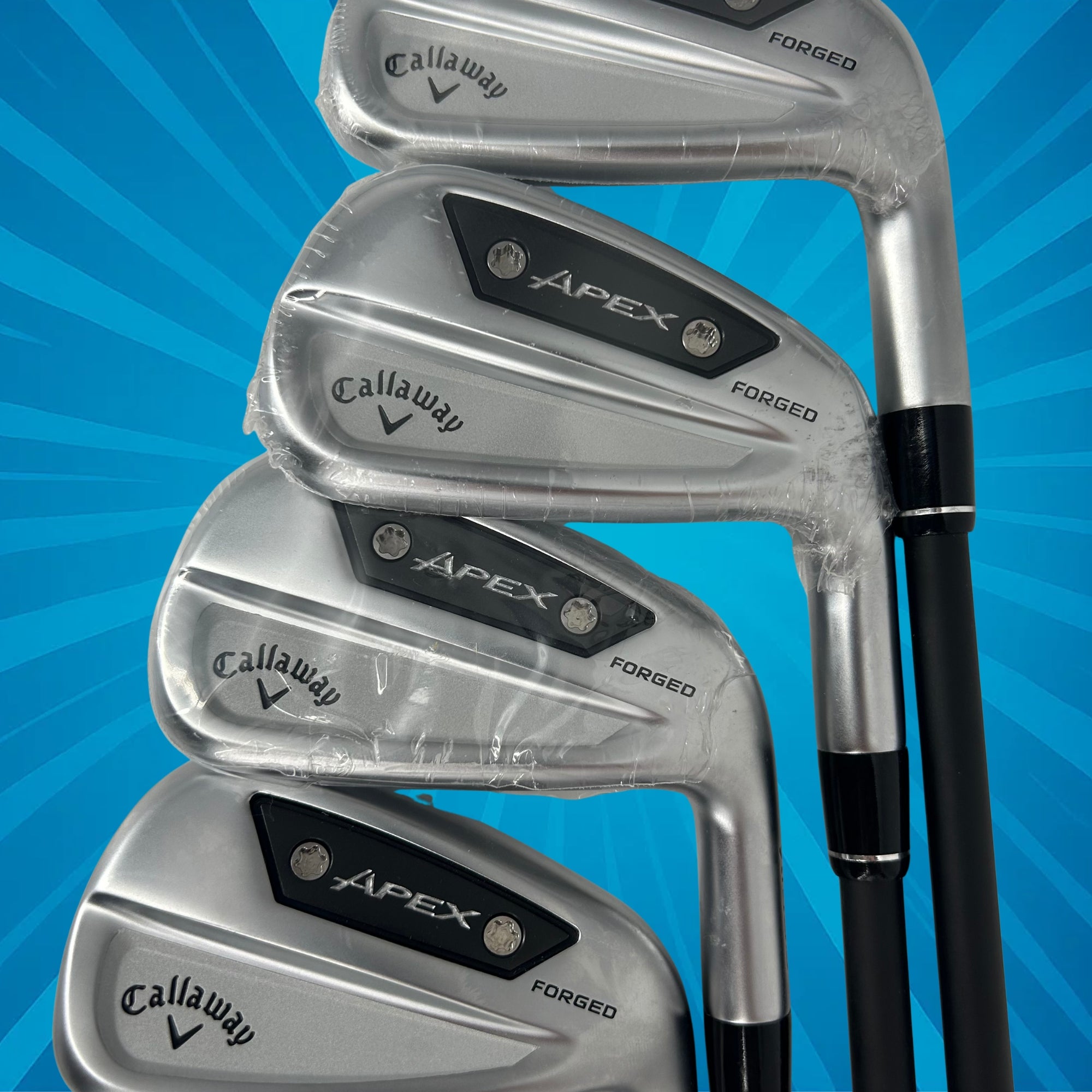 Callaway Apex AI300 / 5-PW+AW / Mitsubishi MMT 70 R Graphite Shafts / Regular