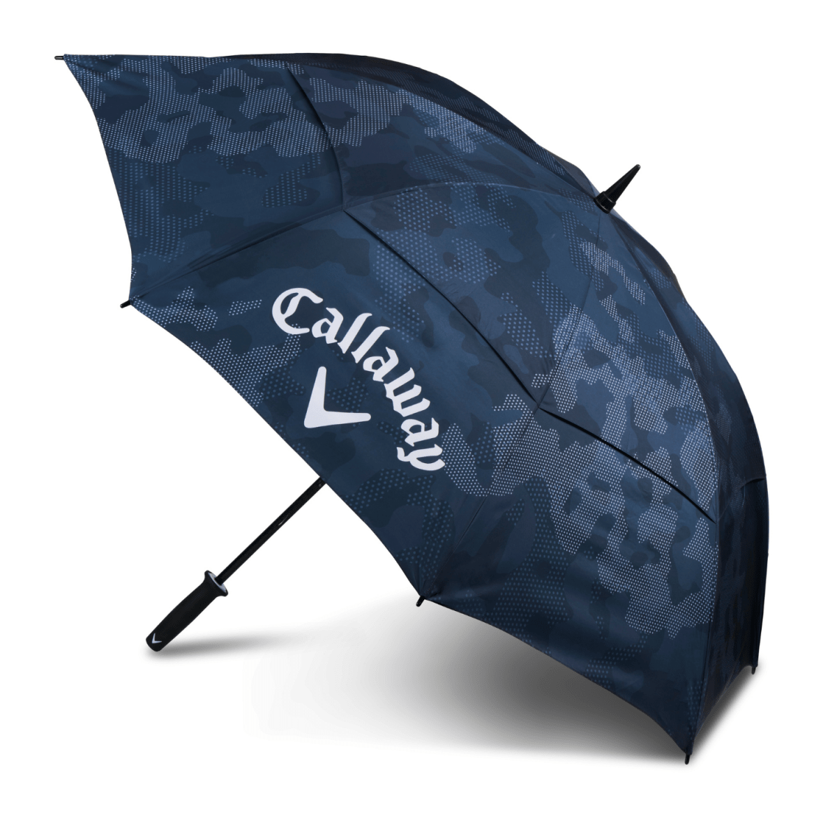 Callaway Shield 64" Double Canopy Umbrella - Black/Camo - Callaway