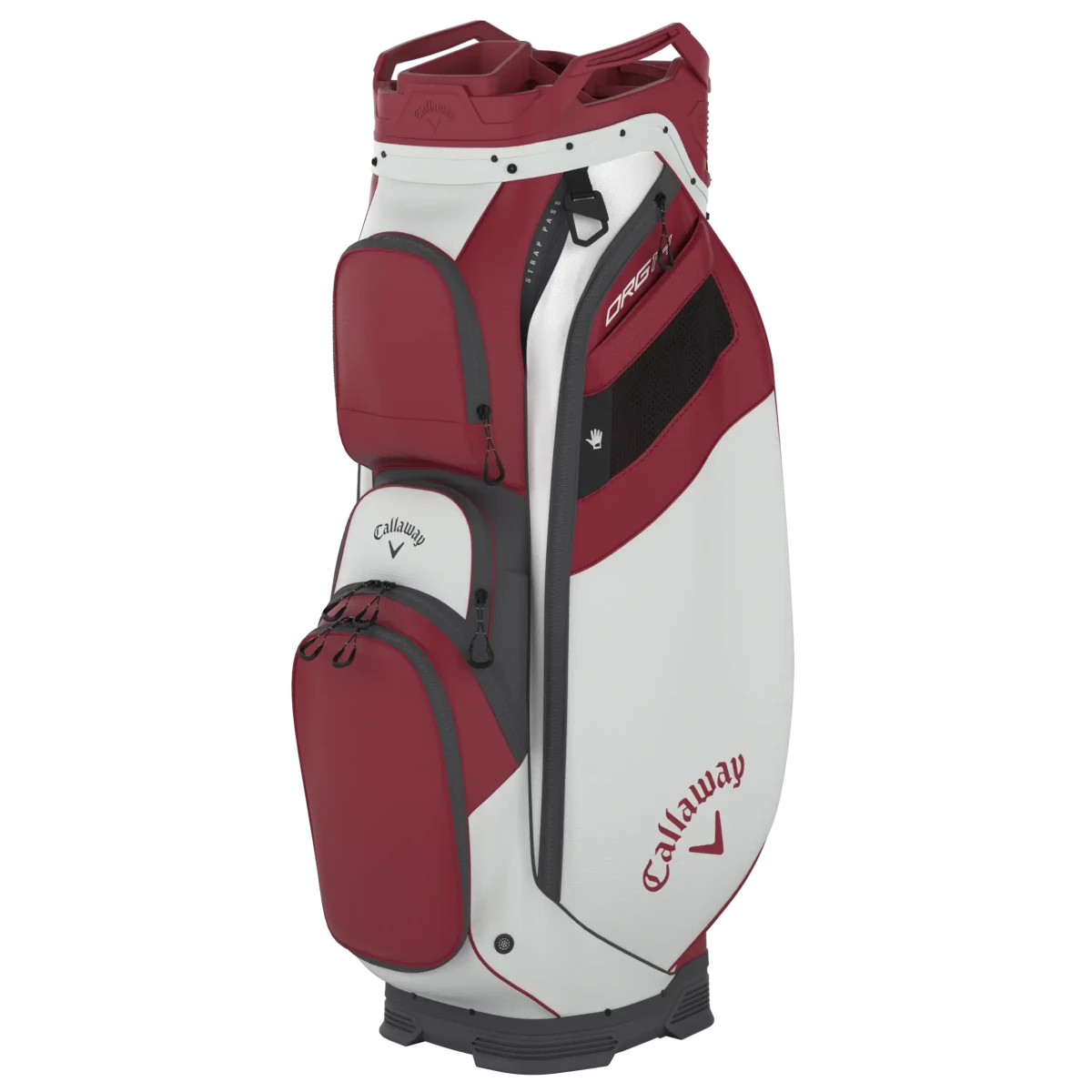Callaway Org 14 Cart Bag 25 - White/Cardinal - Callaway