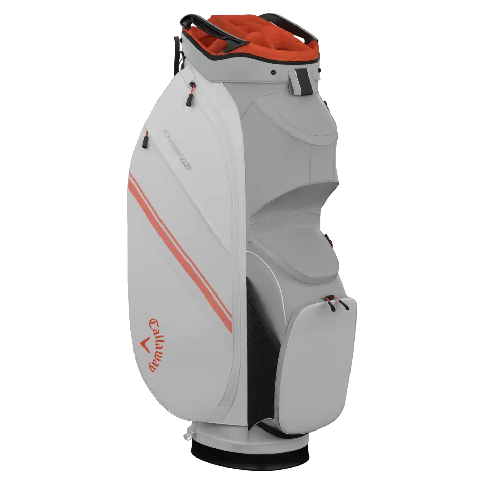 Callaway Chase 14 Cart Bag 25 - White/Silver/Orange