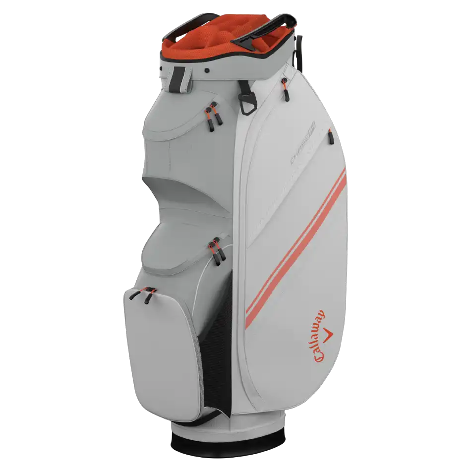 Callaway Chase 14 Cart Bag 25 - White/Silver/Orange