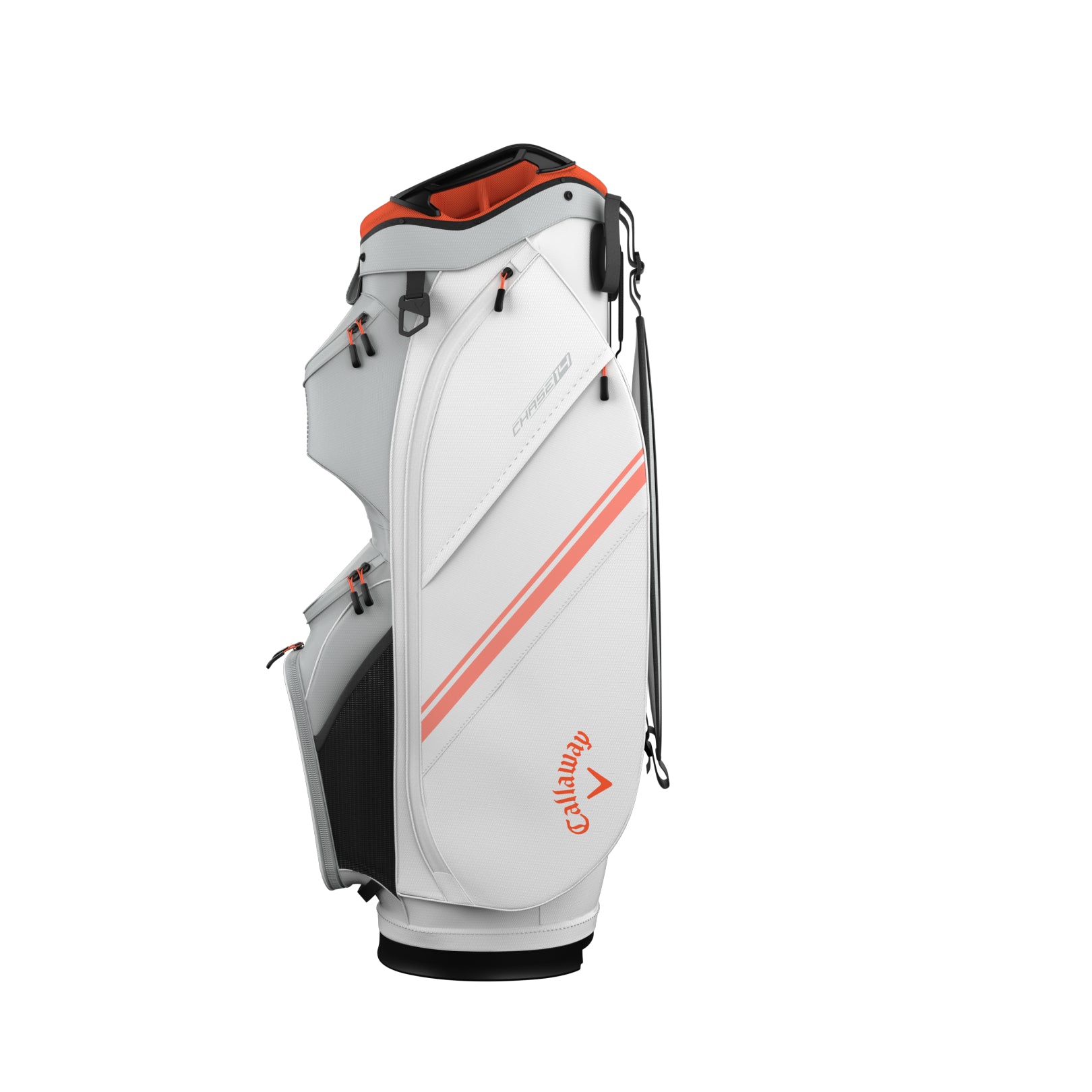 Callaway Chase 14 Cart Bag 25 - White/Silver/Orange