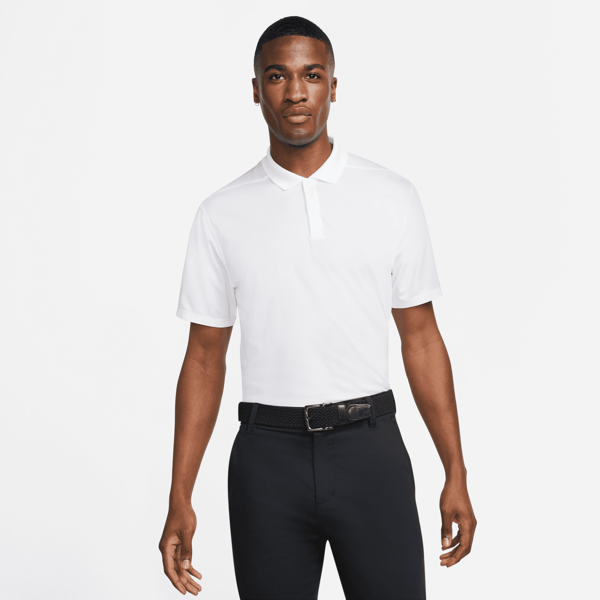 Nike DF Victory Solid Polo - White / Black