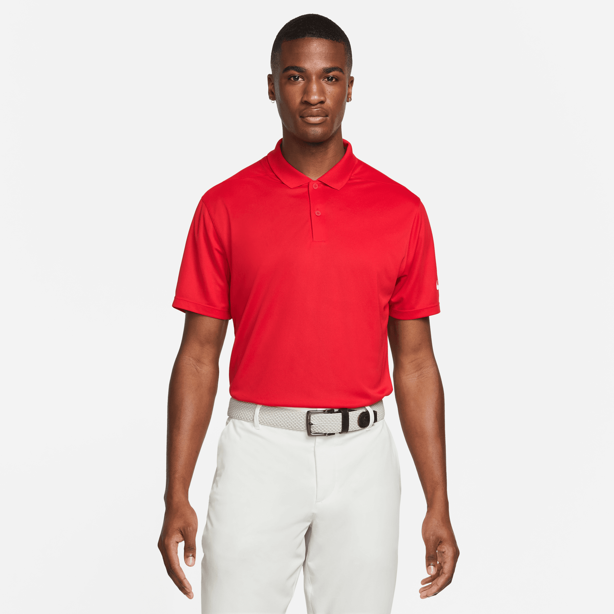 Nike DF Victory Solid Polo - Red / White