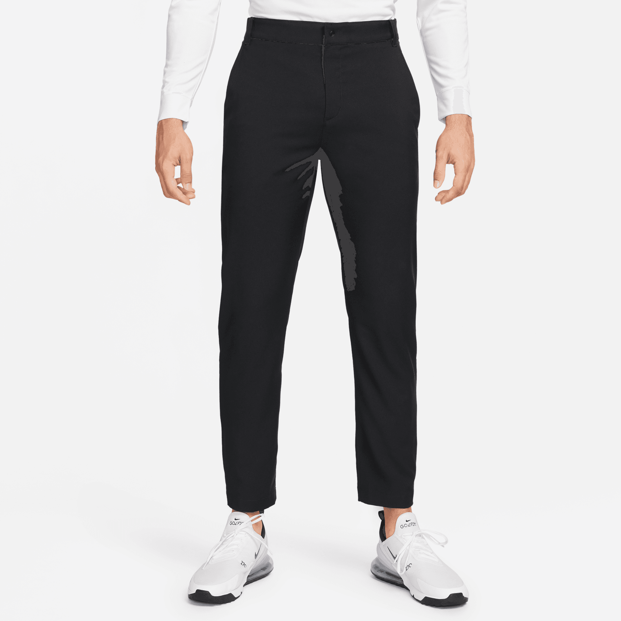 Nike Dri Fit Golf Trousers - Black / White