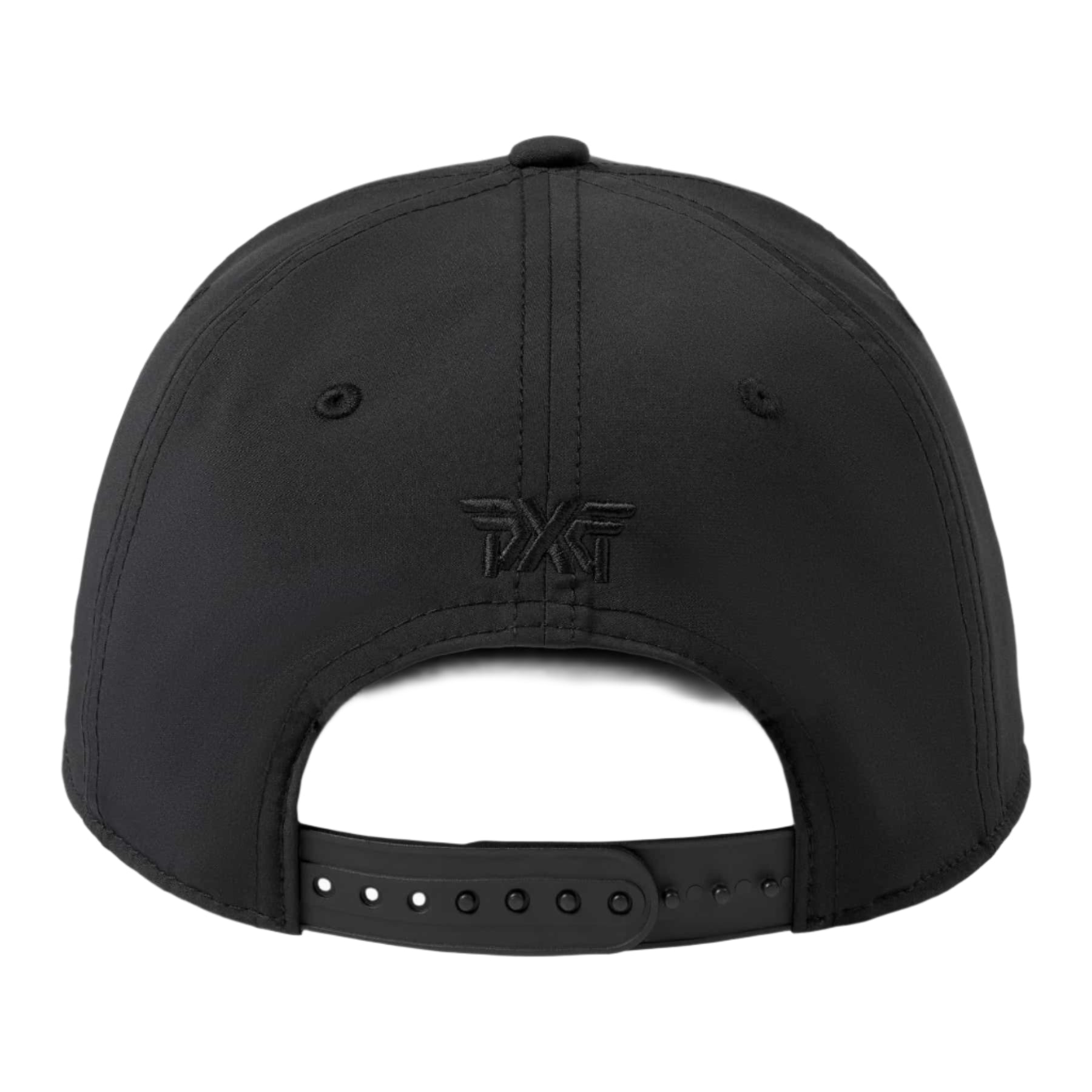 PXG Darkness 6 Panel Curved Bill Snapback - Black