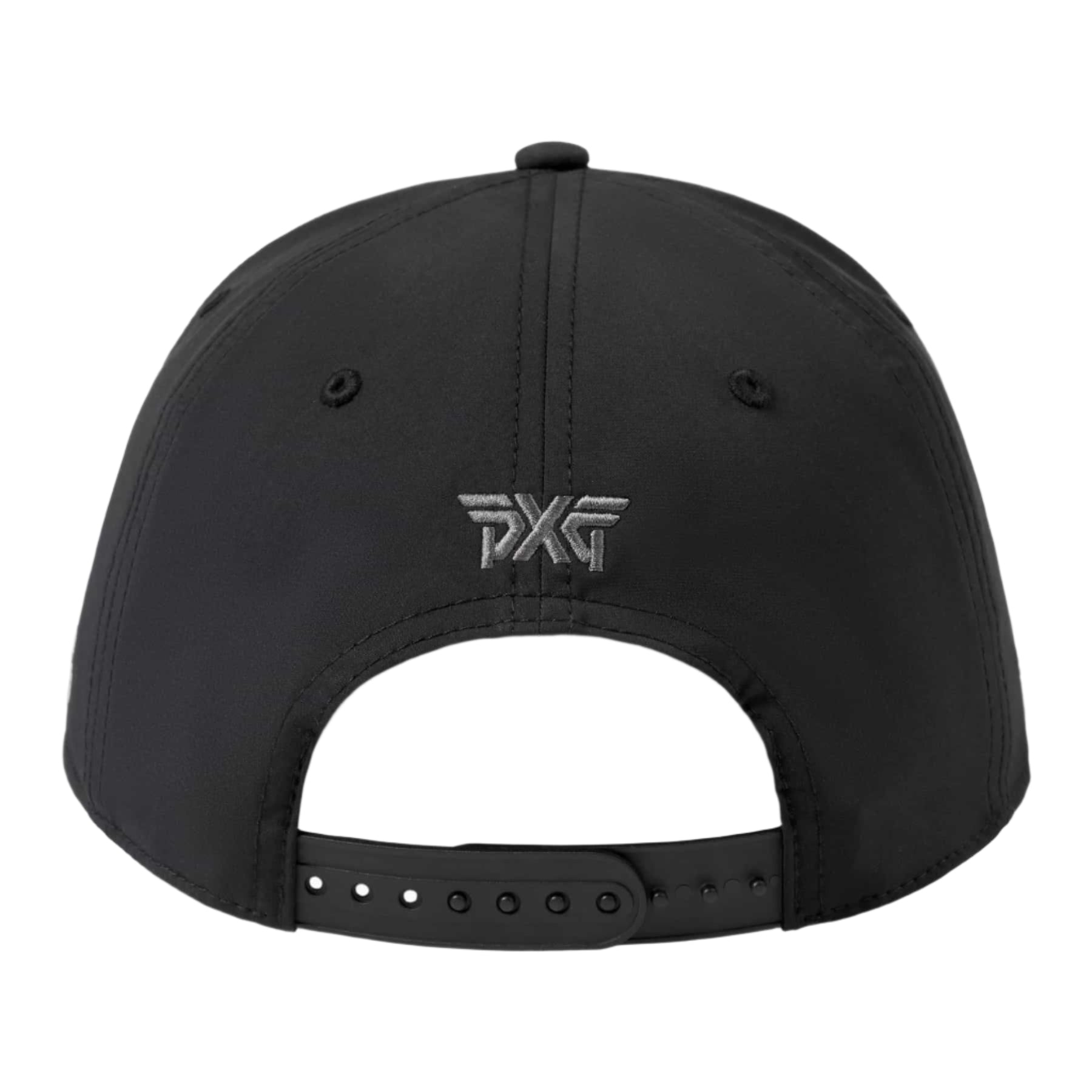 PXG Darkness Skull 6 Panel Curved Bill Snapback - Black