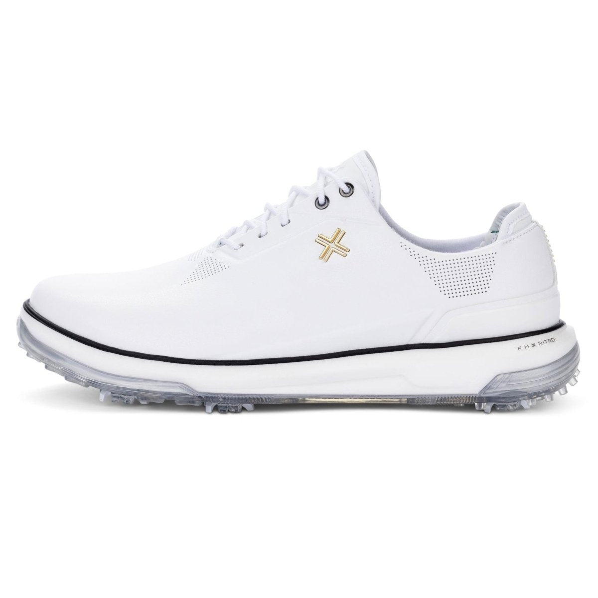 PAYNTR Eighty Seven SC Spiked Golf Shoes - White - Payntr