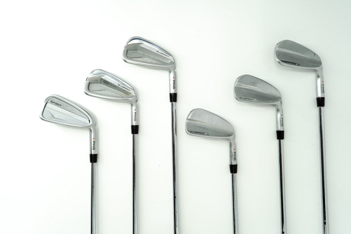Ping Blueprint S/T & i230 Combo Irons / 4 - 9 / Orange Dot / N.S Pro Modus3 Tour 105 X Shaft / X - Stiff - Ping