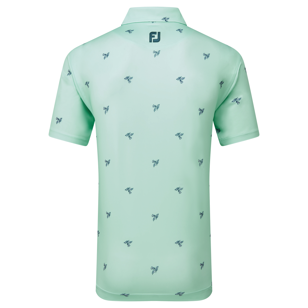 FootJoy Thistle Print Mens Golf Polo Shirt