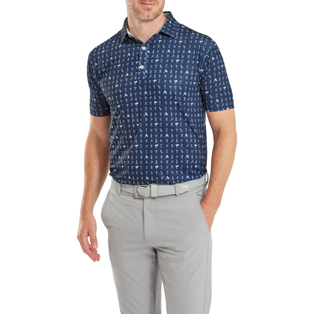 FootJoy The 19th Hole Lisle Mens Golf Polo Shirt