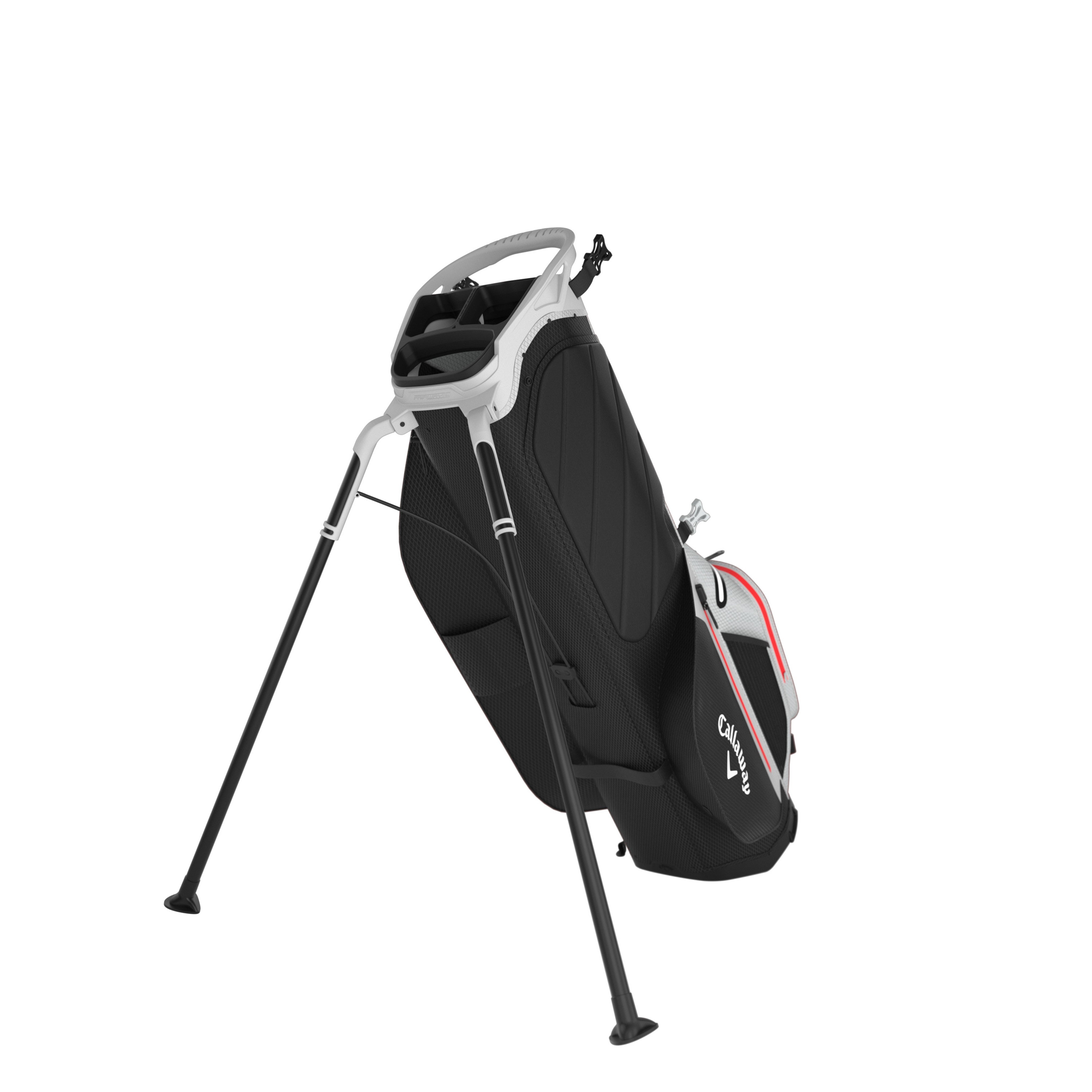 Callaway Fairway C HD Stand Bag 24 - Black/Light Grey/Red