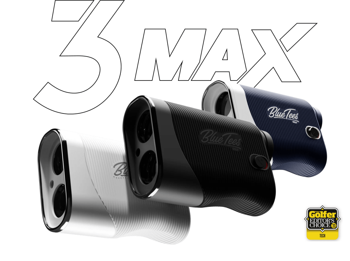 Blue Tees Series 3 Max Black Laser Rangefinder - Blue Tees