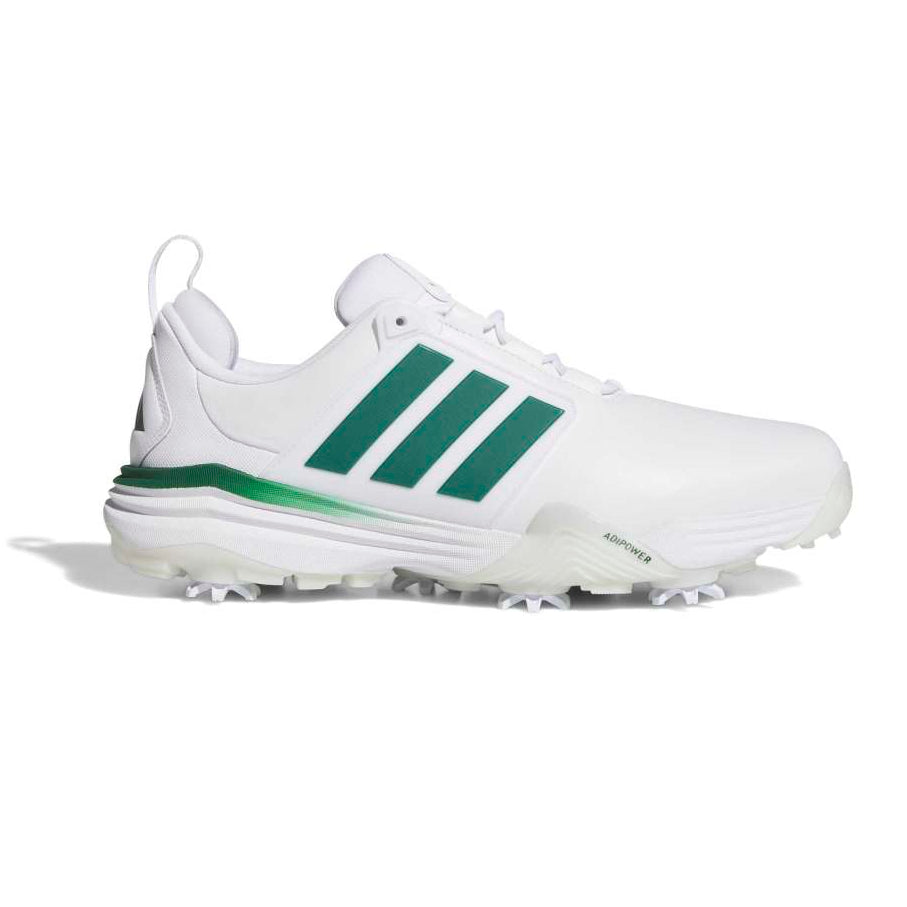 adidas adipower spiked golf shoe white and masters green