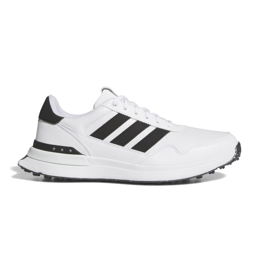 adidas S2G Leather Spikeless Golf Shoes - Cloud White / Core Black