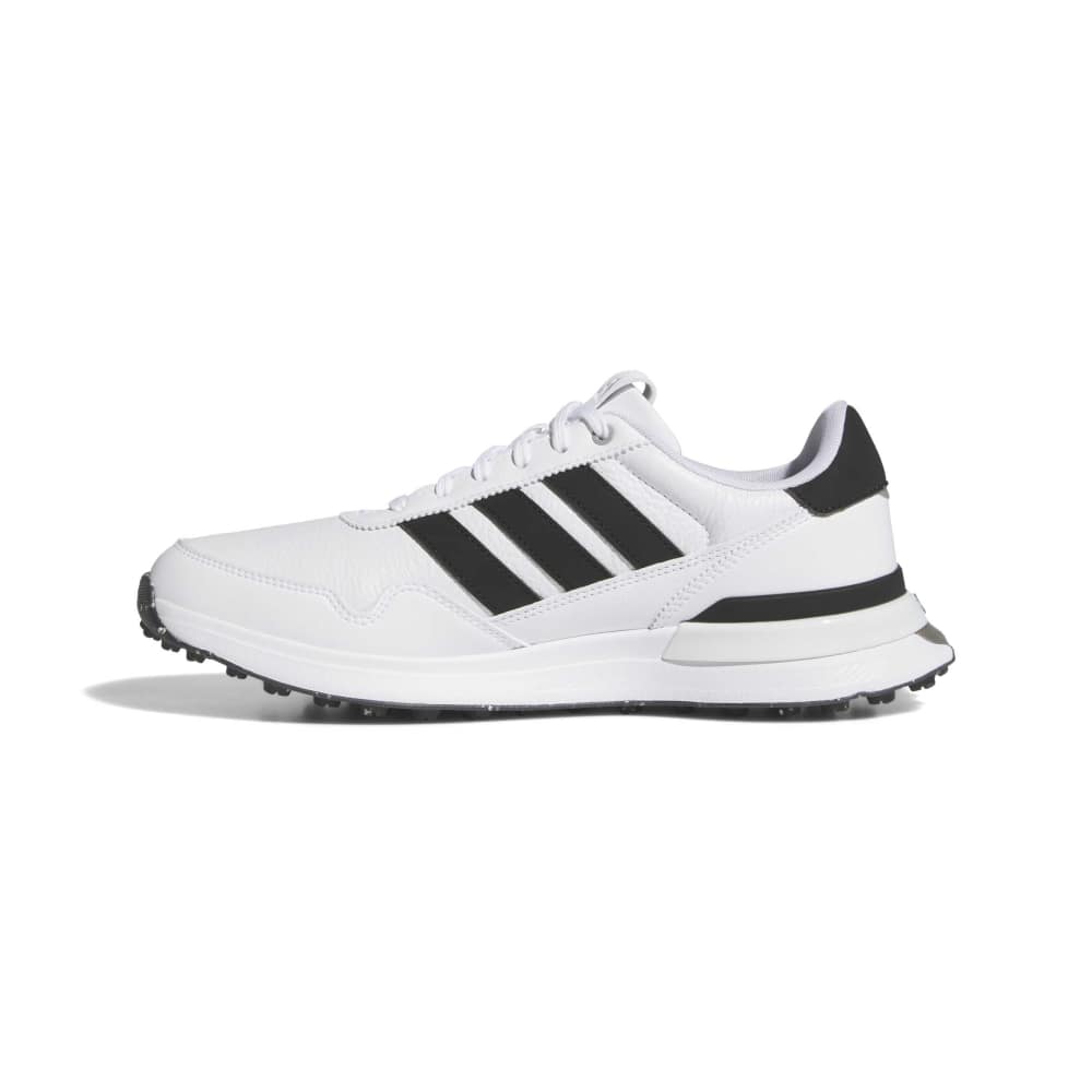 adidas S2G Leather Spikeless Golf Shoes - Cloud White / Core Black
