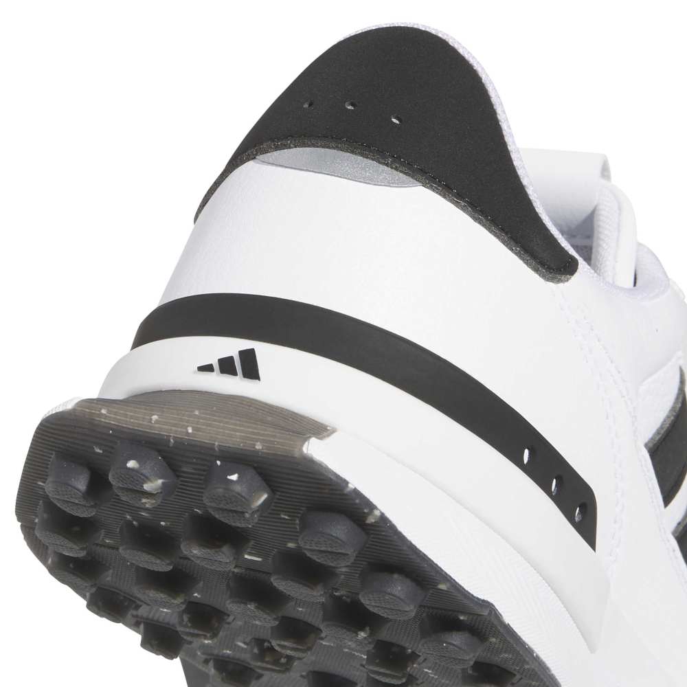 adidas S2G Leather Spikeless Golf Shoes - Cloud White / Core Black