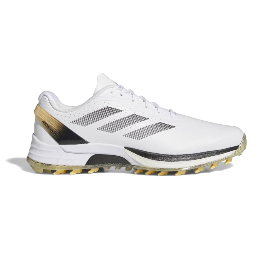 adidas Adizero ZG Spikeless Golf Shoes - White / Black / Ice Tan