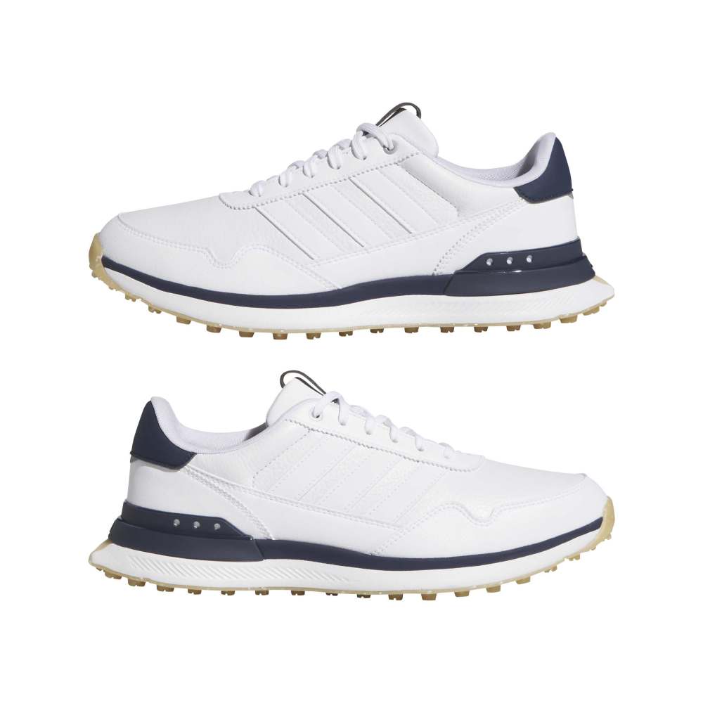 adidas S2G Leather Spikeless Golf Shoes - White / Collegiate Navy / Gum