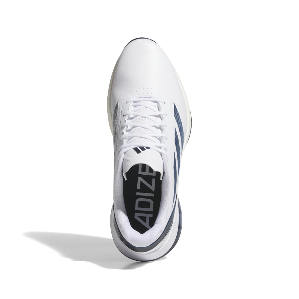 adidas Adizero ZG Spikeless Golf Shoes - White / Collegiate Navy