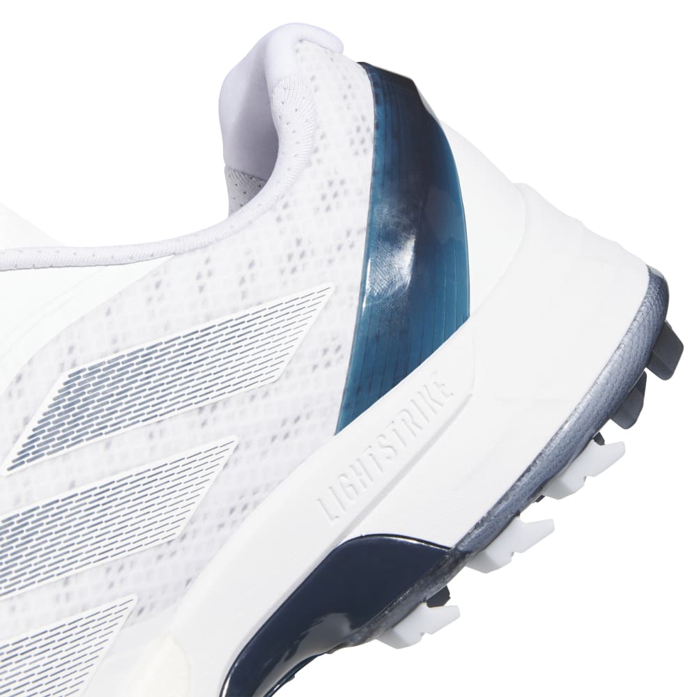 adidas Adizero ZG Spikeless Golf Shoes - White / Collegiate Navy