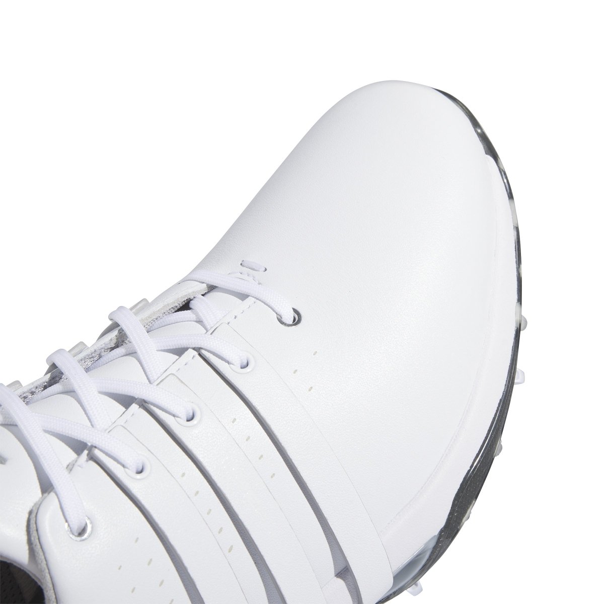 adidas Tour 360 Spiked Golf Shoes - White / White / Silver Metallic - adidas