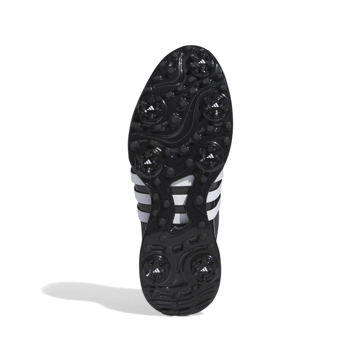 adidas Tour 360 Spiked Golf Shoes - Black / White - adidas