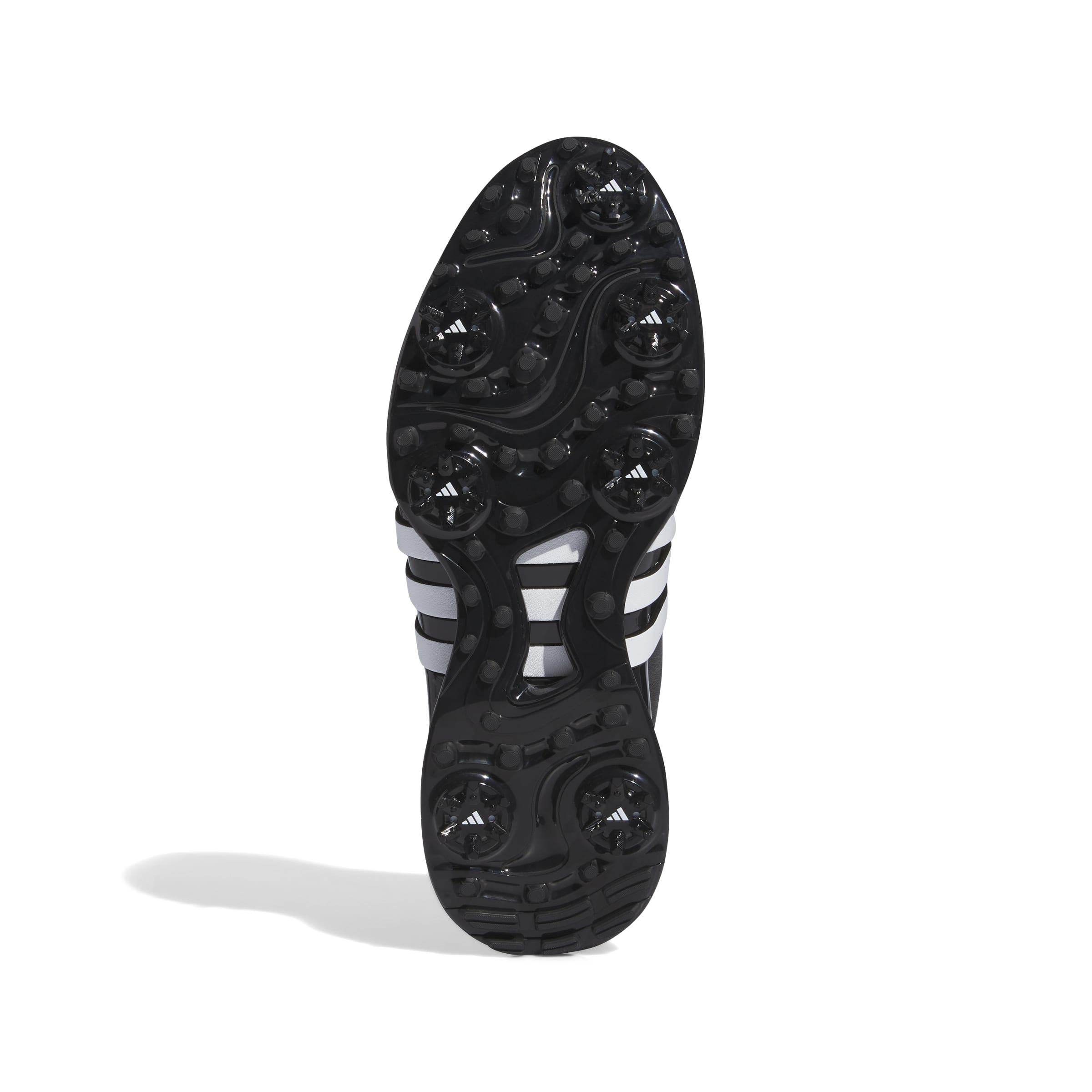 adidas Tour 360 Spiked Golf Shoes - Black / White