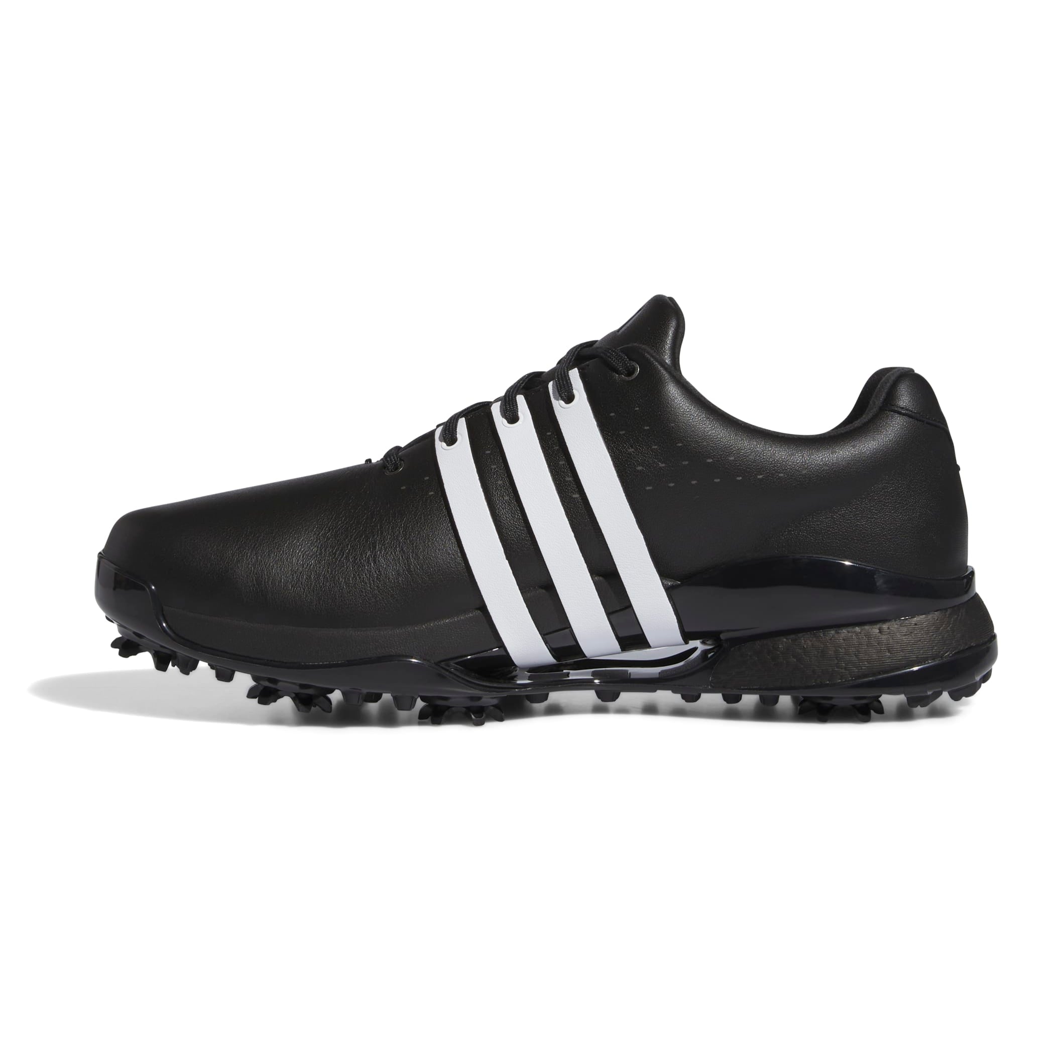adidas Tour 360 Spiked Golf Shoes - Black / White