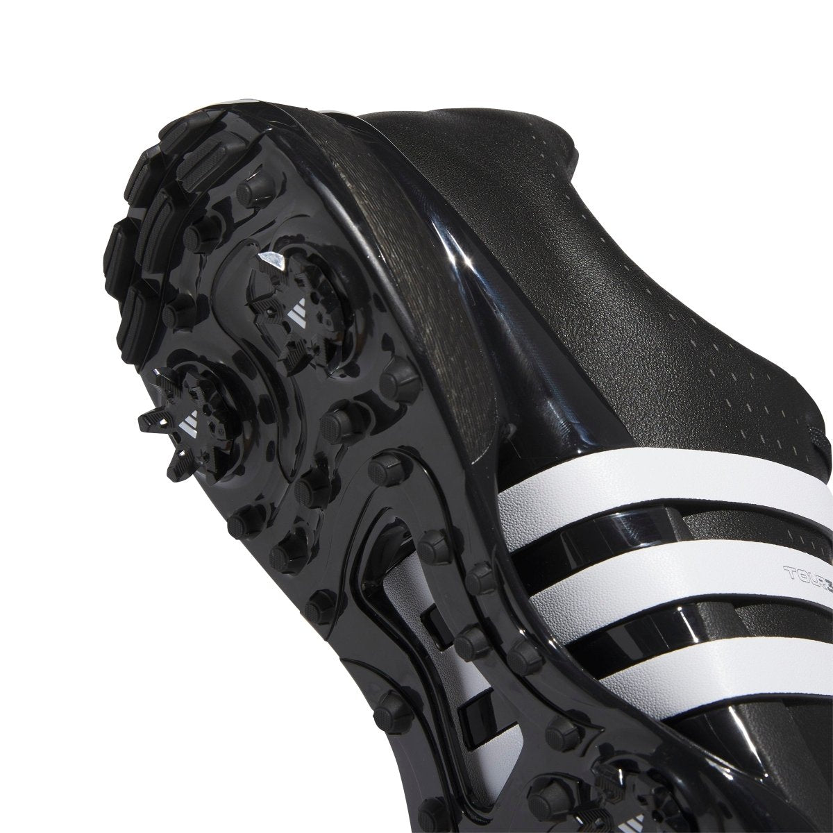 adidas Tour 360 Spiked Golf Shoes - Black / White - adidas