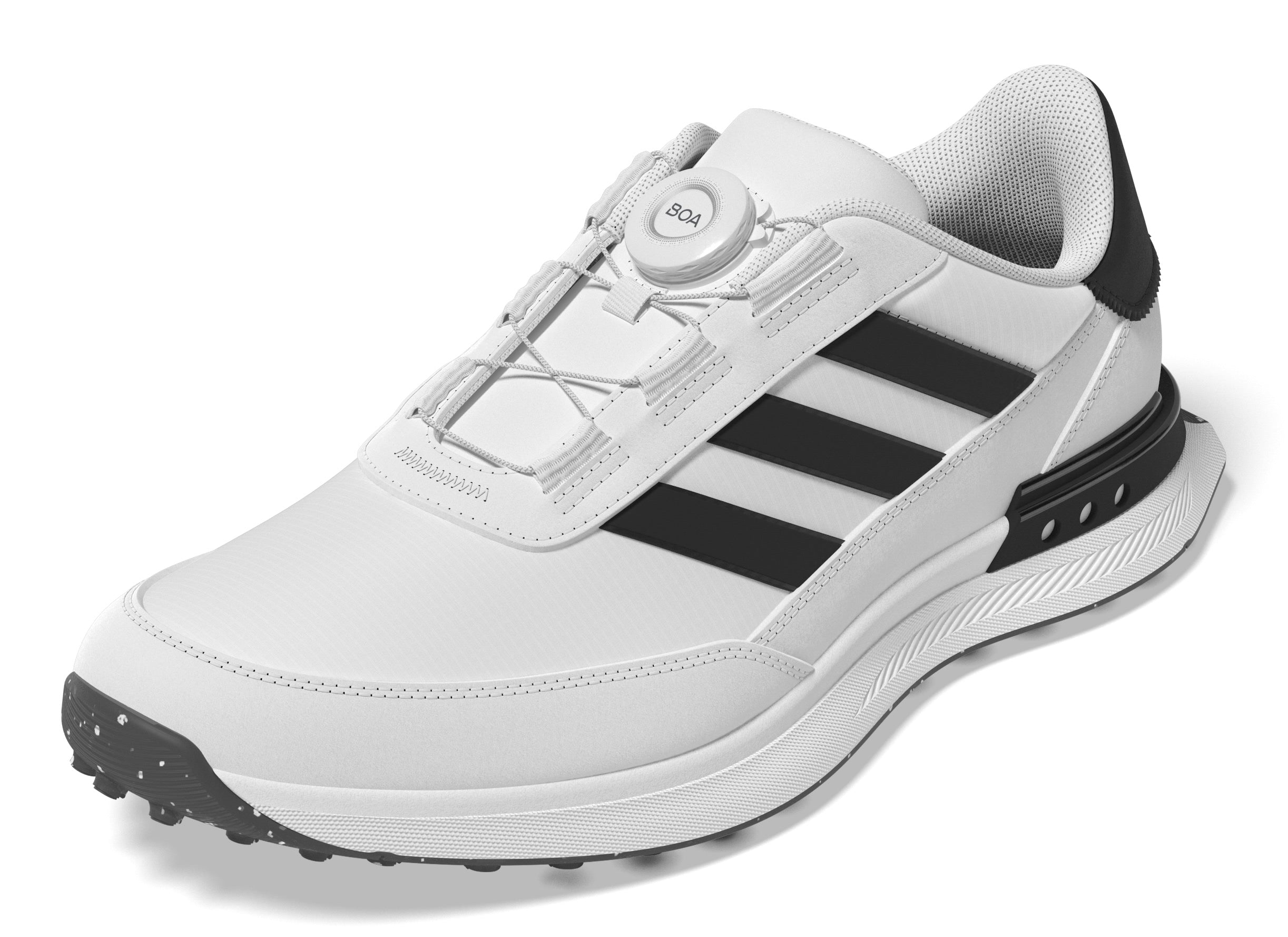 adidas S2G Boa Spikless Golf Shoes - White / Core Black / White