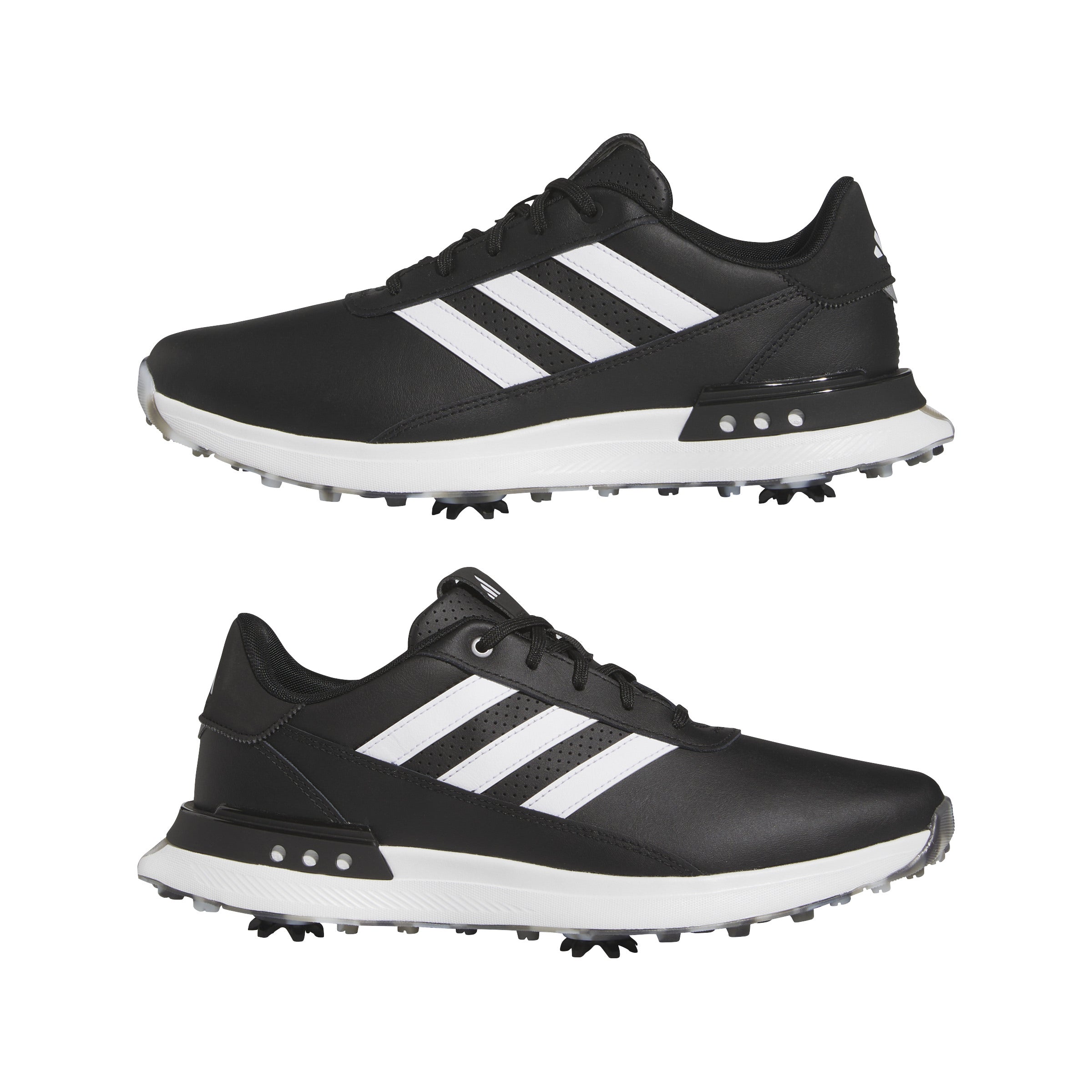 adidas S2G Leather Spiked Golf Shoes - Black