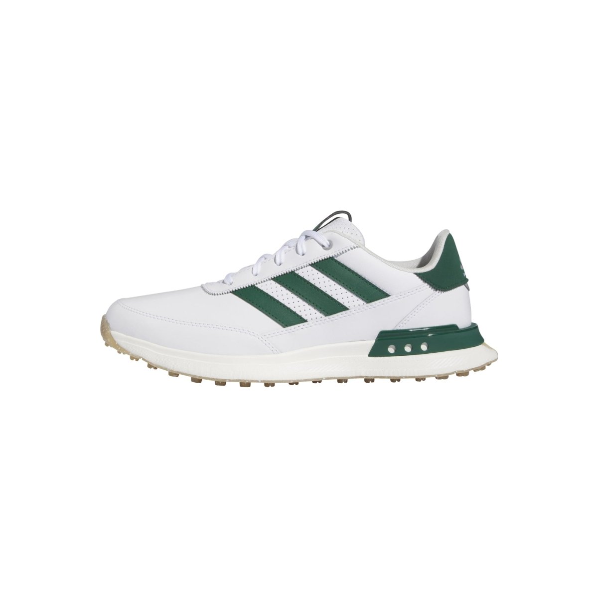 adidas S2G Leather Spikeless Golf Shoes - White / Collegiate Green / Gum - adidas