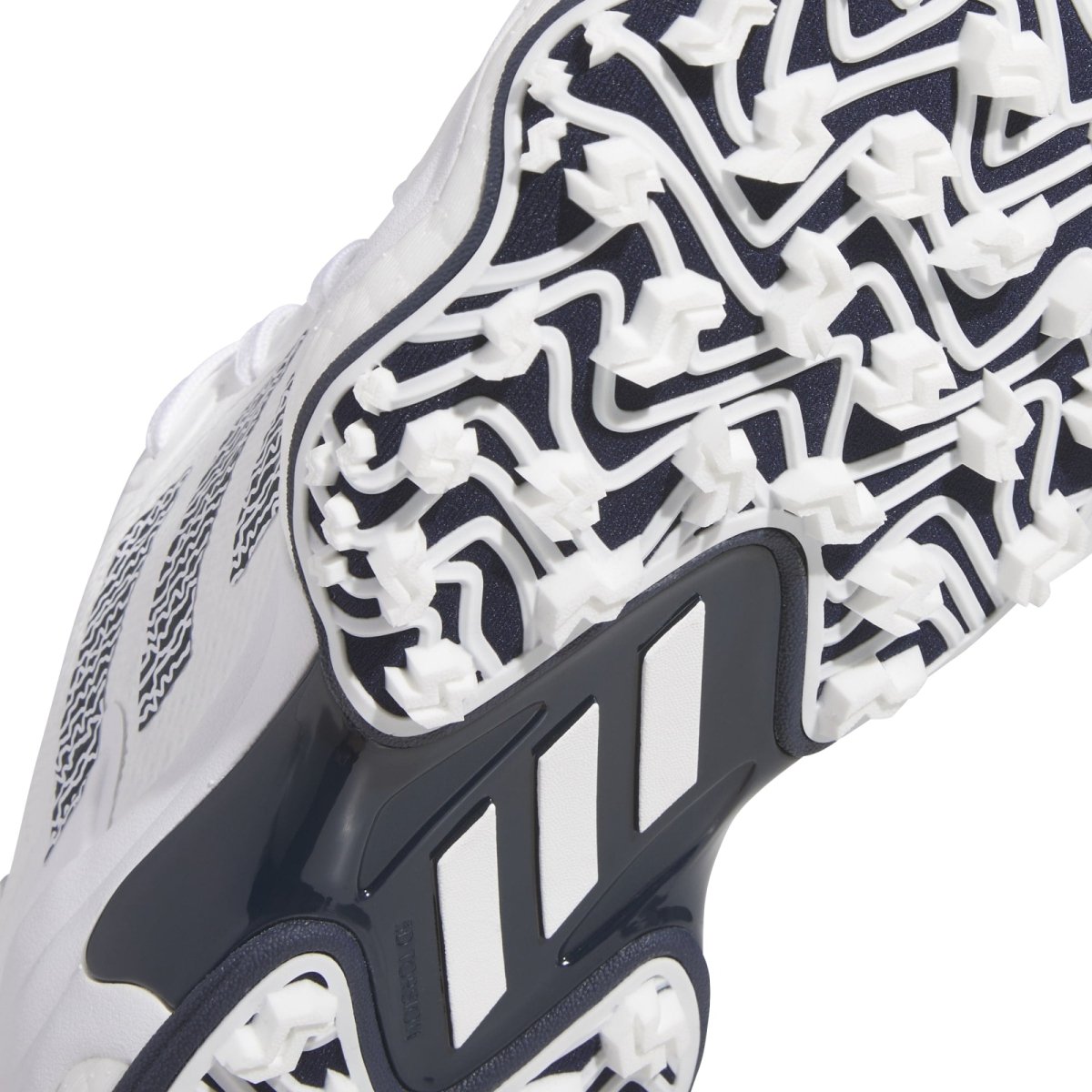 adidas CodeChaos 25 Spikeless Golf Shoes - White / Collegiate Navy - adidas