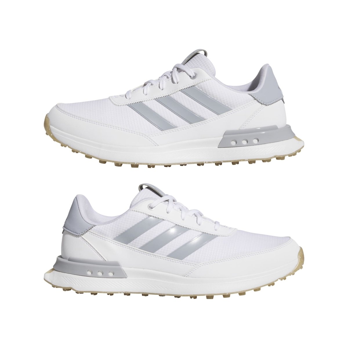 adidas S2G Spikeless Golf Shoes - White / Halo Silver / Gum - adidas