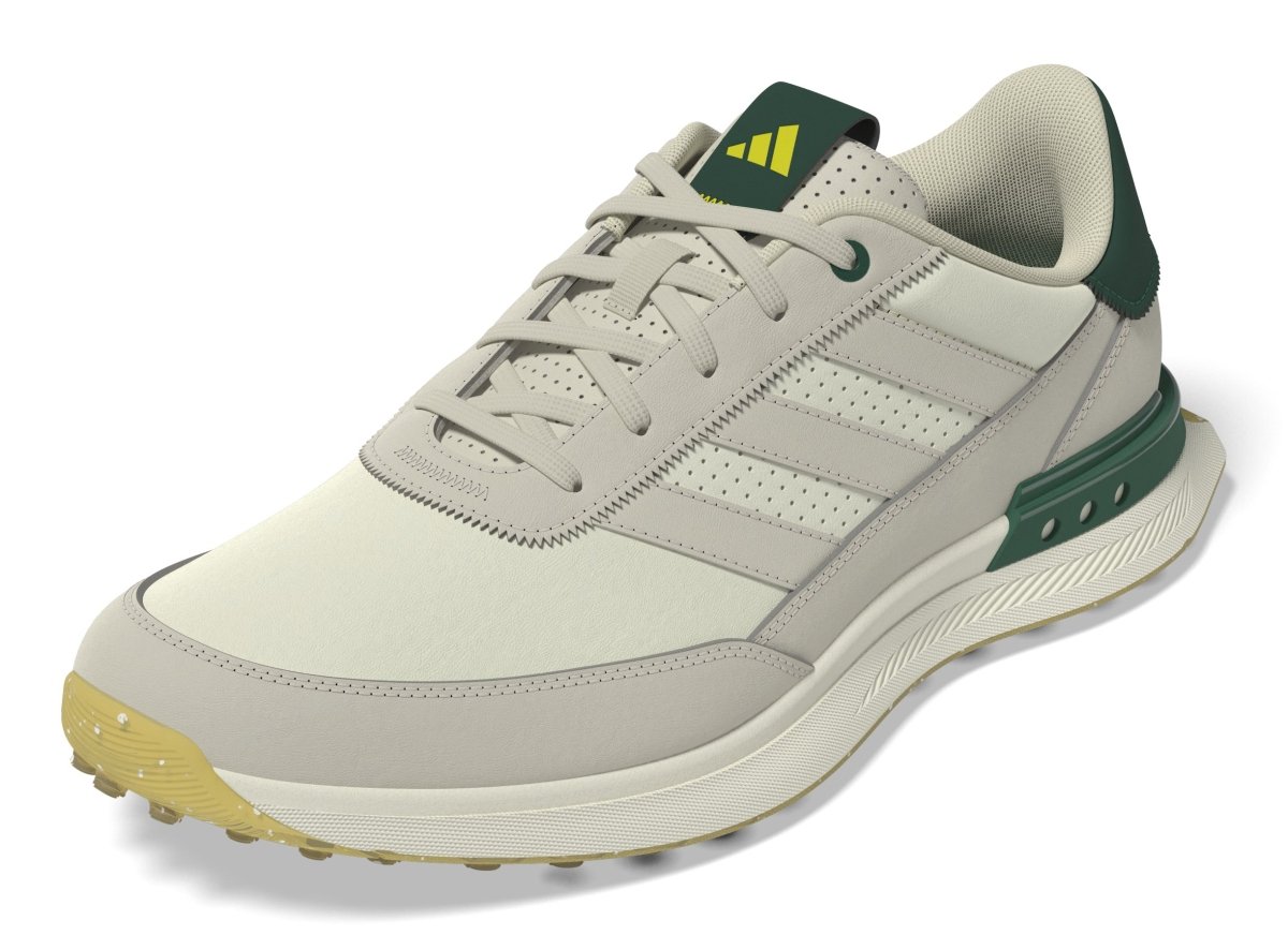 adidas S2G Leather Spikeless Golf Shoes - White / Alumina / Collegiate Green - adidas