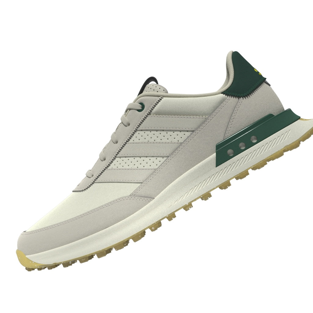 adidas S2G Leather Spikeless Golf Shoes - White / Alumina / Collegiate Green