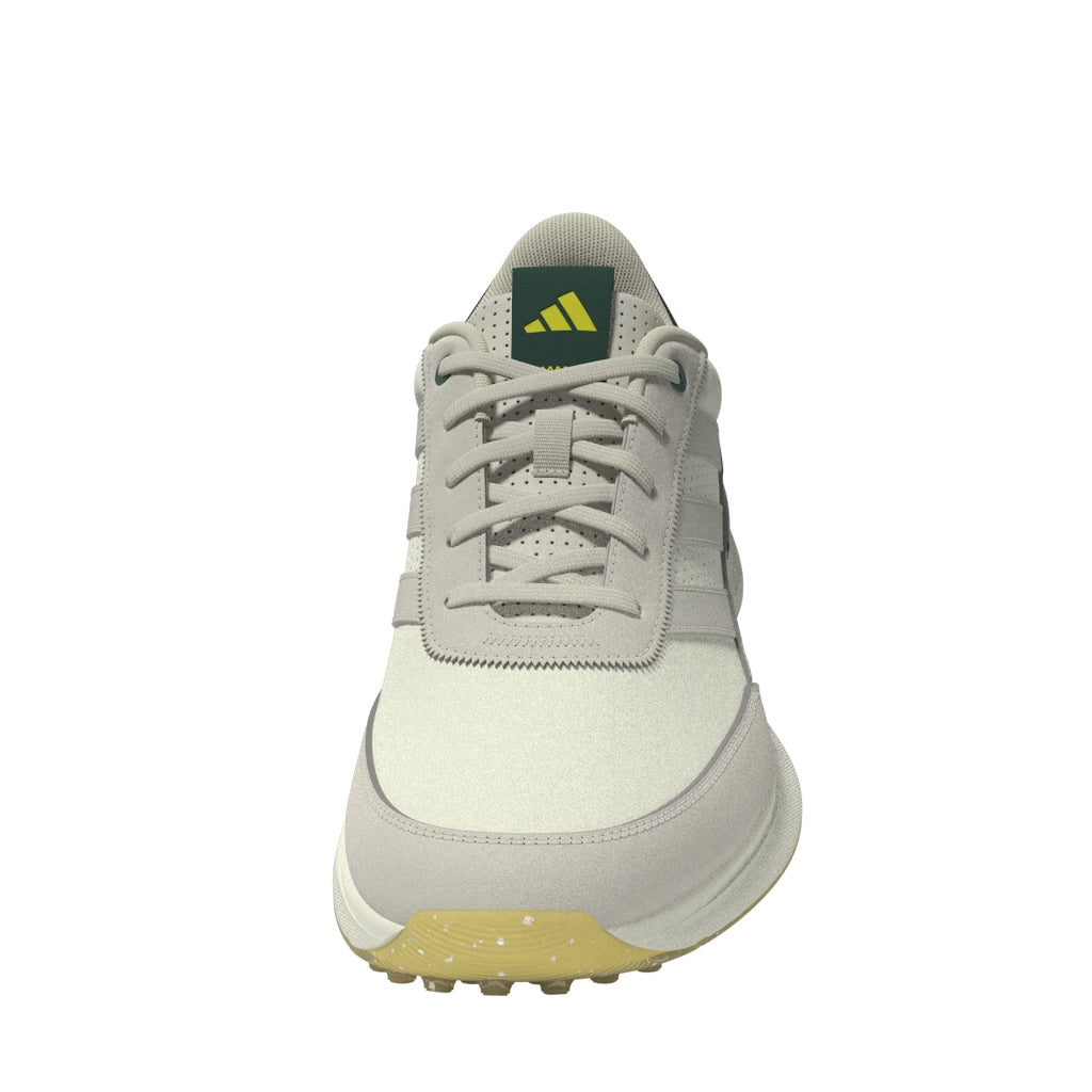 adidas S2G Leather Spikeless Golf Shoes - White / Alumina / Collegiate Green