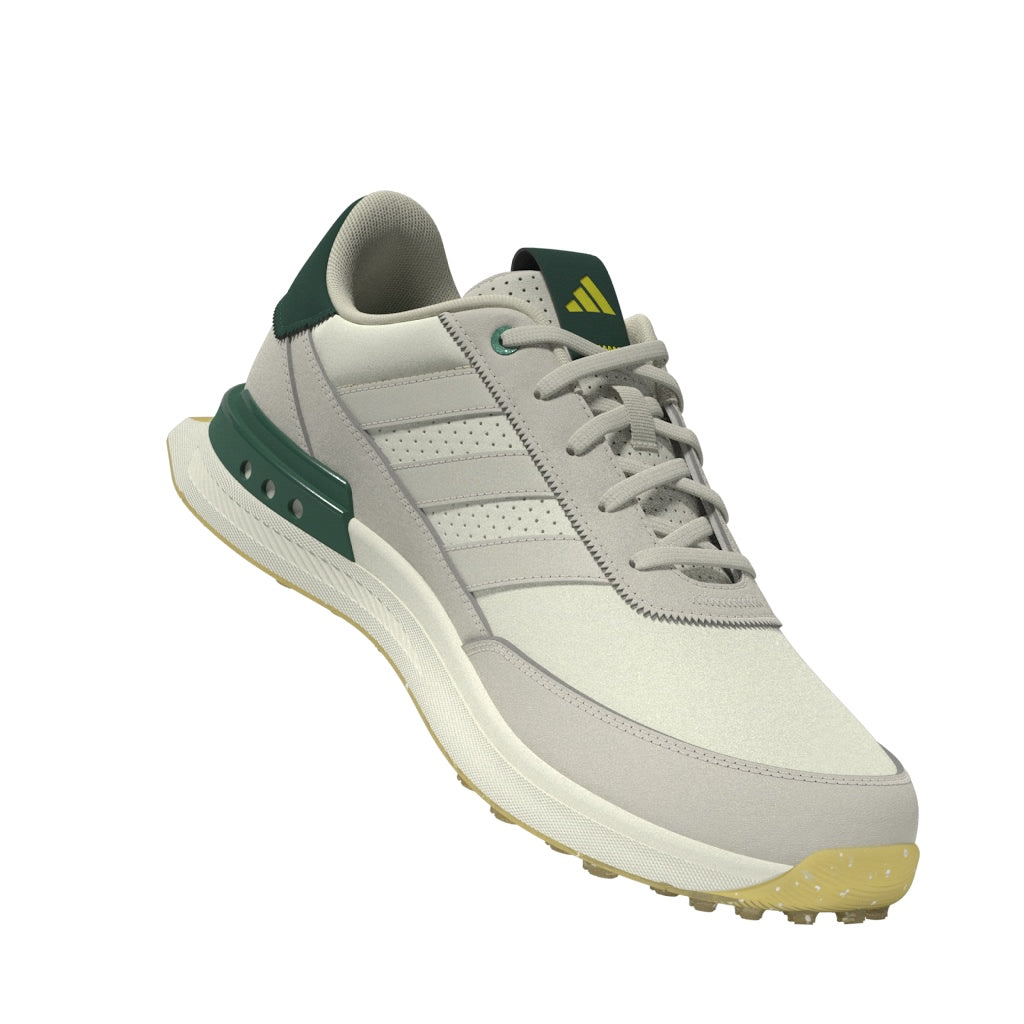 adidas S2G Leather Spikeless Golf Shoes - White / Alumina / Collegiate Green