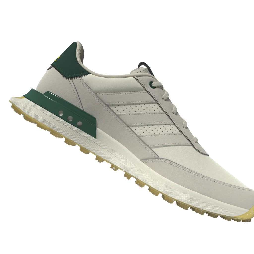 adidas S2G Leather Spikeless Golf Shoes - White / Alumina / Collegiate Green