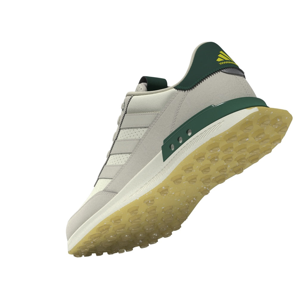 adidas S2G Leather Spikeless Golf Shoes - White / Alumina / Collegiate Green