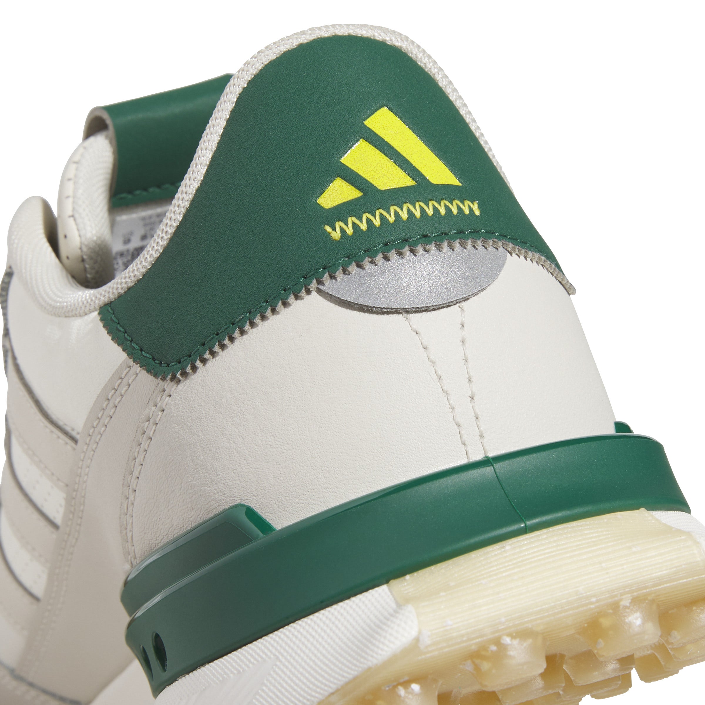 adidas S2G Leather Spikeless Golf Shoes - White / Alumina / Collegiate Green