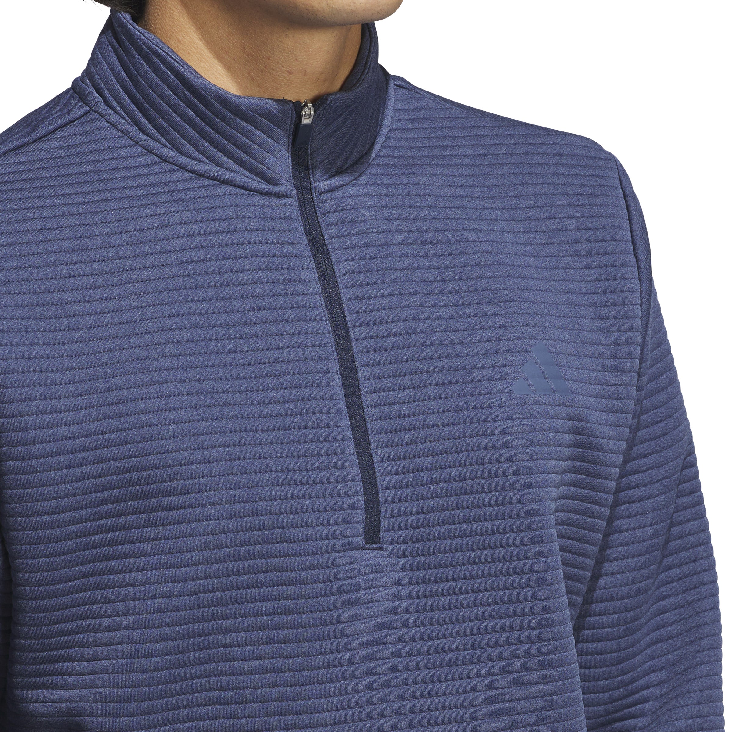 adidas Ultimate365 Dwr Textured Quarter Zip Sweatshirt - Collegiate Navy / Preloved Ink