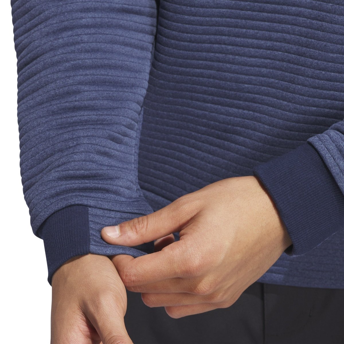 adidas Ultimate365 Dwr Textured Quarter Zip Sweatshirt - Collegiate Navy / Preloved Ink - adidas